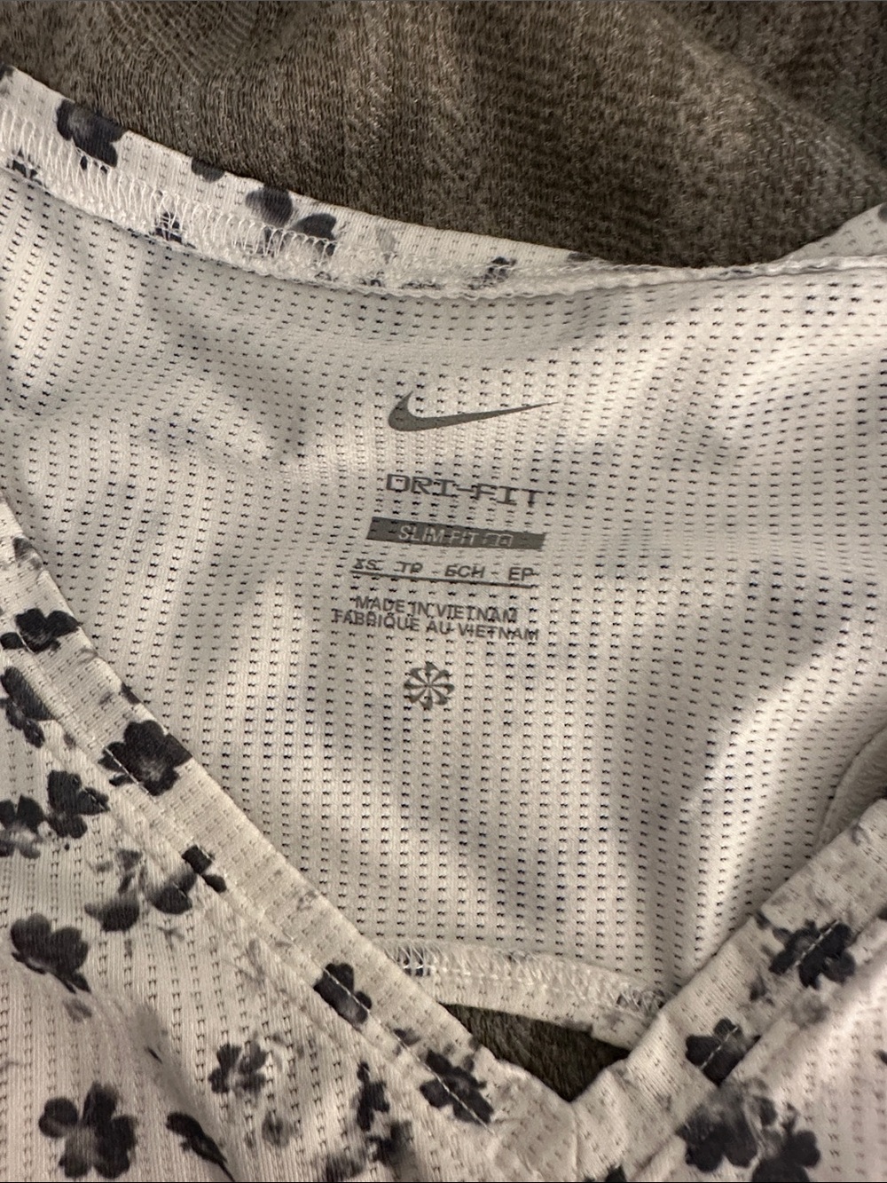 Nike Floral Tennis Set — White with Black Flower Print - Picture 3 of 8